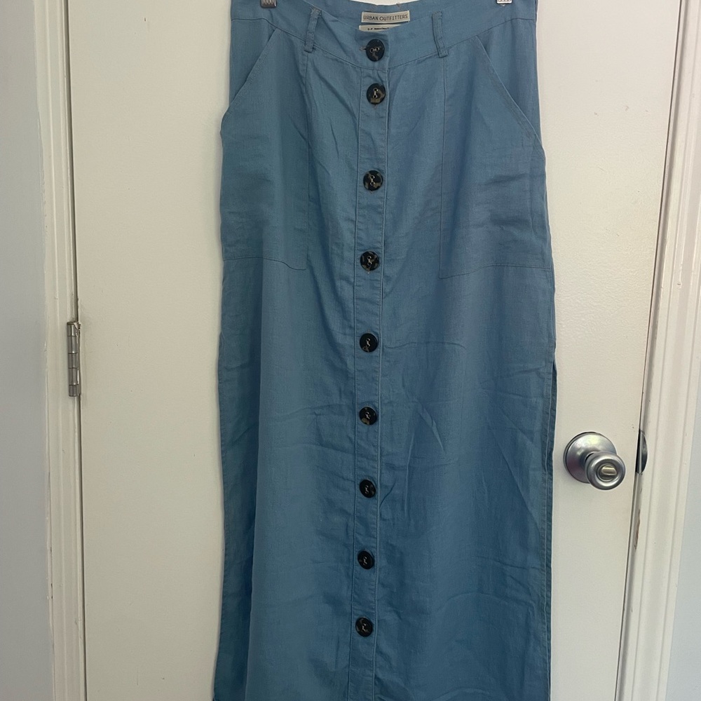 Long Blue Skirt